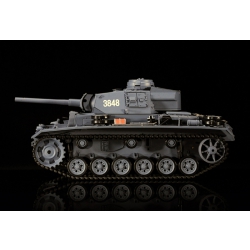 Czołg zdalnie sterowany ASG/IR/dźwięk/dym 1:16 German Panzerkampfwagen III (PzKpfw III) Ausf.L.SD.KFZ.141-1 RTR 2.4Ghz - Heng Long 3848-1B